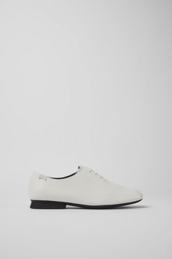 Camper Casi Myra - Zapatos de piel blancos para mujer