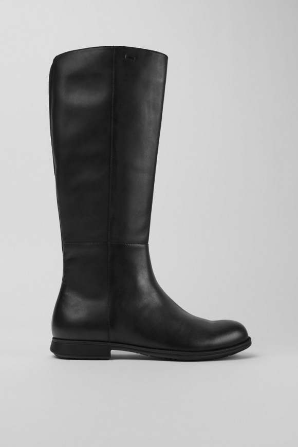 Camper Mil 1913 - Botas altas de piel negra para mujer.