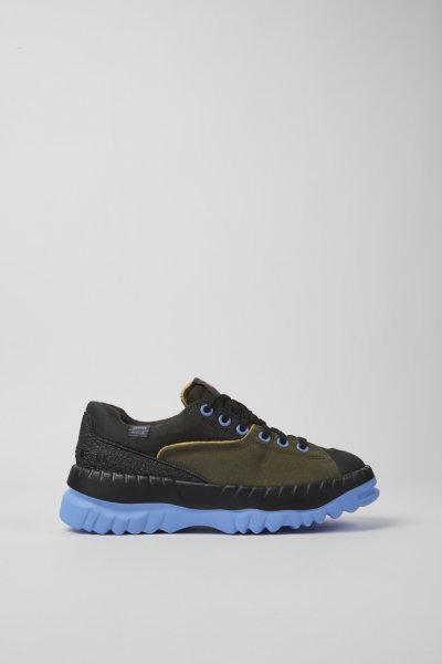 Camper Teix - Zapatos de mujer de tejido reciclado en verde y gris