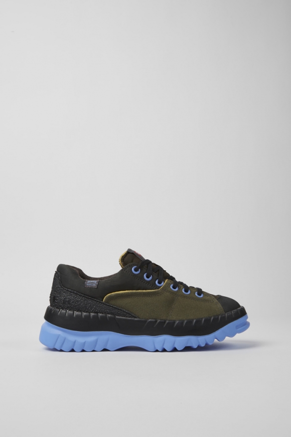 Camper Teix - Zapatos de mujer de tejido reciclado en verde y gris