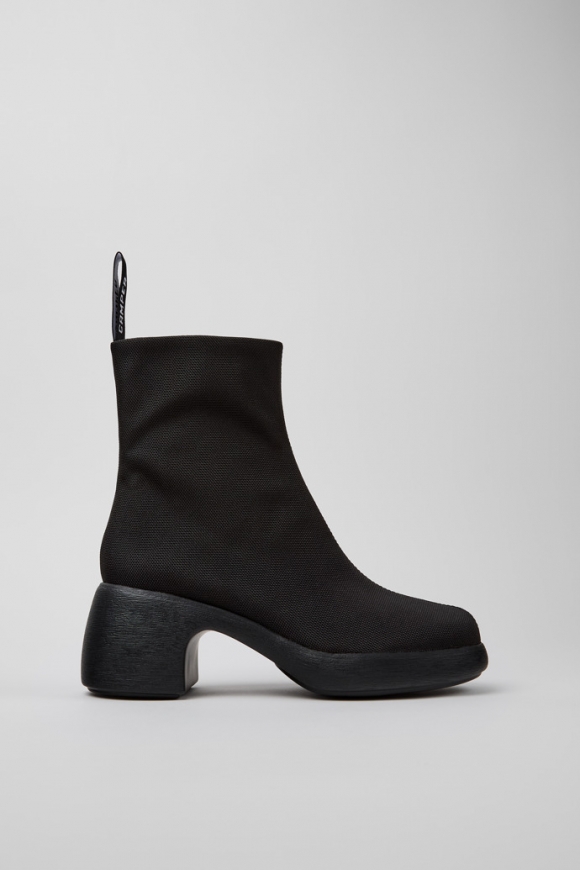 Camper Thelma - Botas de tela negras para mujer.