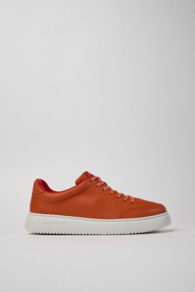 Camper Runner K21 - Zapatillas de piel naranja para hombre
