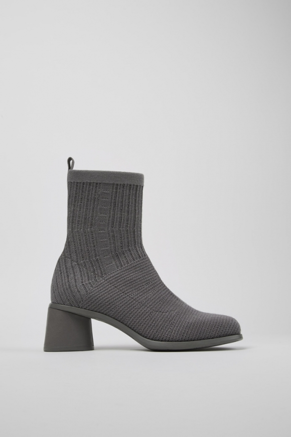 Camper Kiara TENCEL - Bota de tela gris para mujer