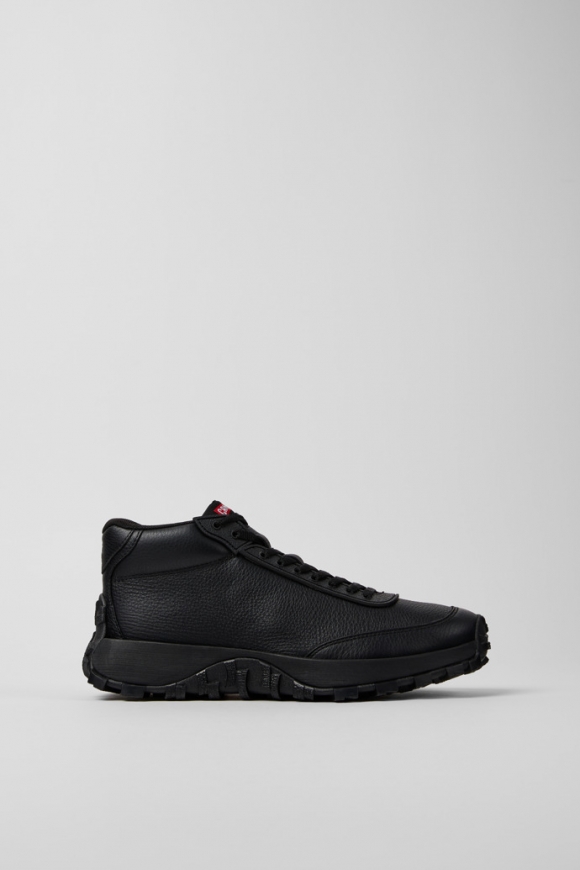 Camper Drift Trail - Botines negros de piel para mujer.