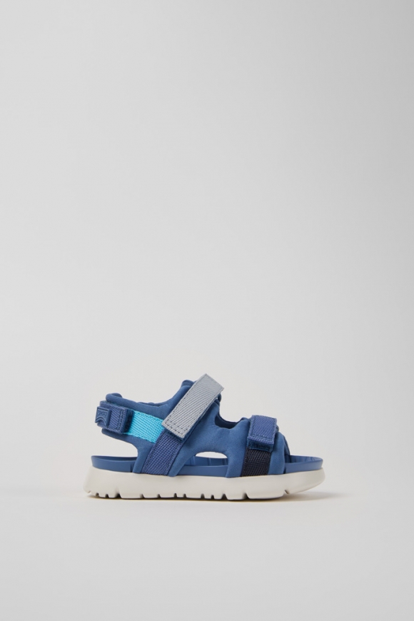 Camper Twins - Sandalias infantiles multicolor de textil.