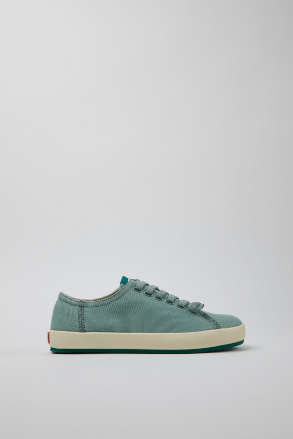 Camper Peu Rambla - Zapatillas de algodón reciclado verde para mujer