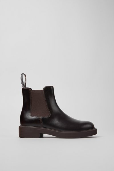 Camper Dean - Botines marrones de piel para mujer