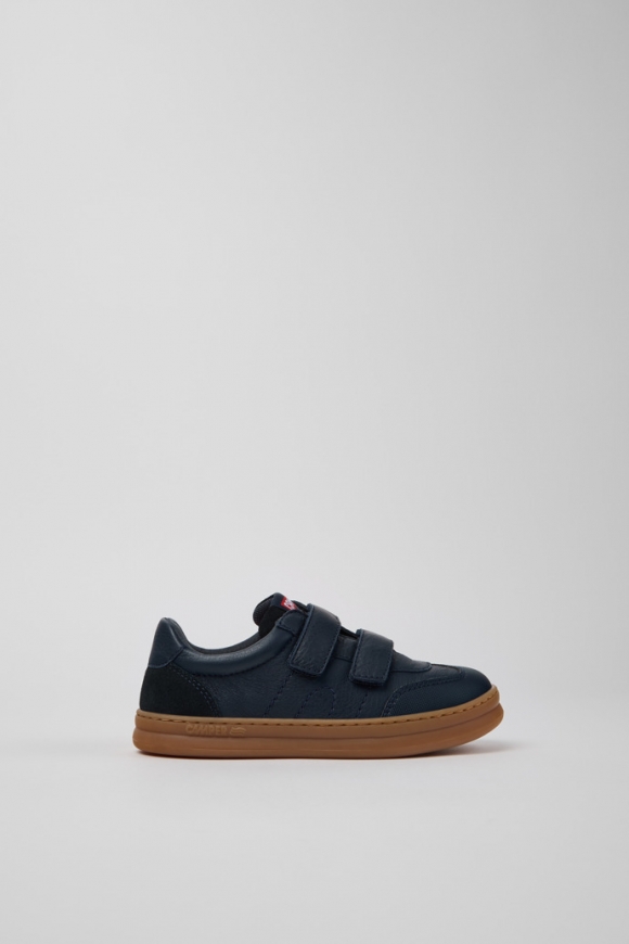 Camper Runner - Zapatillas multicolor para niños de piel y nobuk.