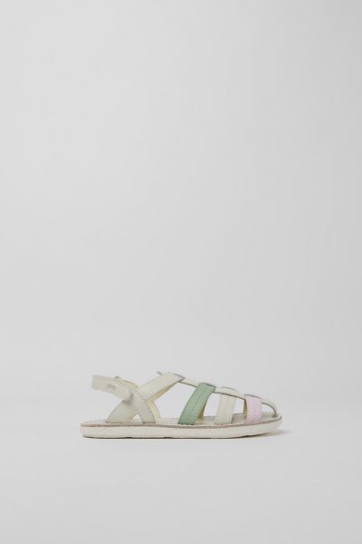 Camper Miko - Sandalia infantil de piel multicolor