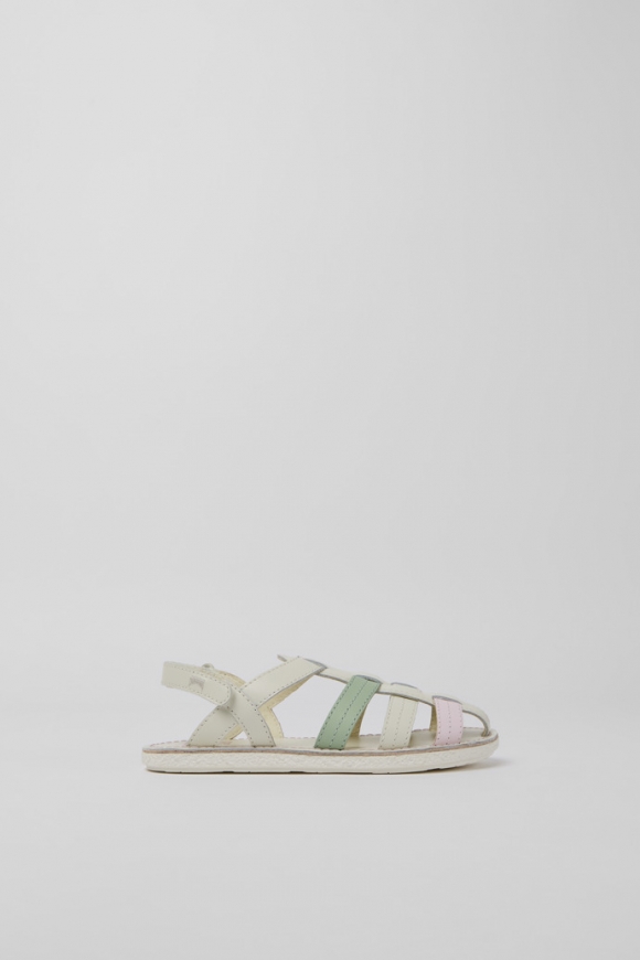 Camper Miko - Sandalia infantil de piel multicolor