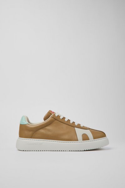Camper Twins - Zapatillas de piel marrón para hombre