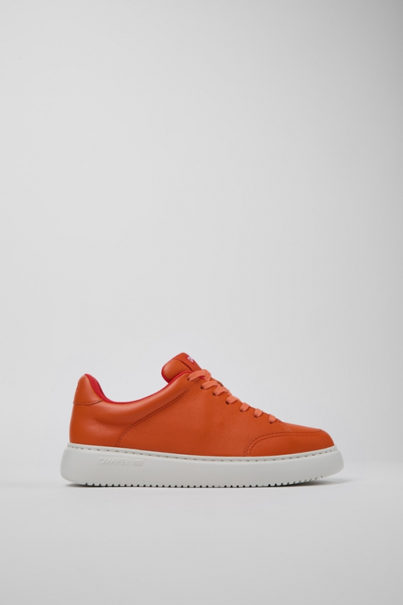 Camper Runner K21 - Zapatillas de piel naranja para mujer