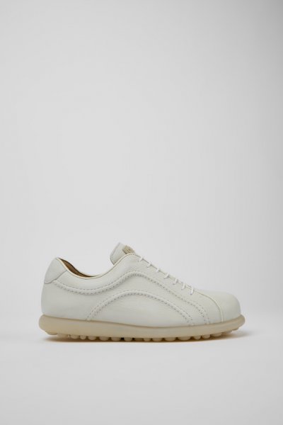 Camper Pelotas - Zapatillas blancas para hombre de piel sin teñir