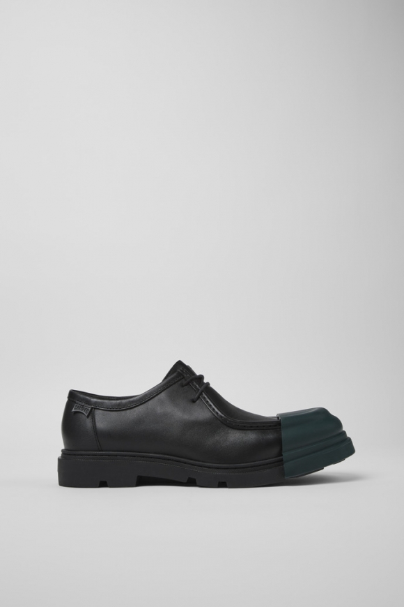 Camper Junction - Zapatos negros de piel para hombre