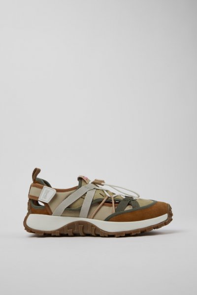 Camper Twins - Zapatillas multicolor para hombre fabricadas en PET reciclado y piel nobuk.