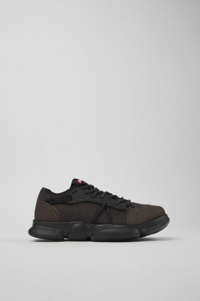 Camper Karst - Zapatillas grises y negras para mujer de TENCEL y MIRIUM
