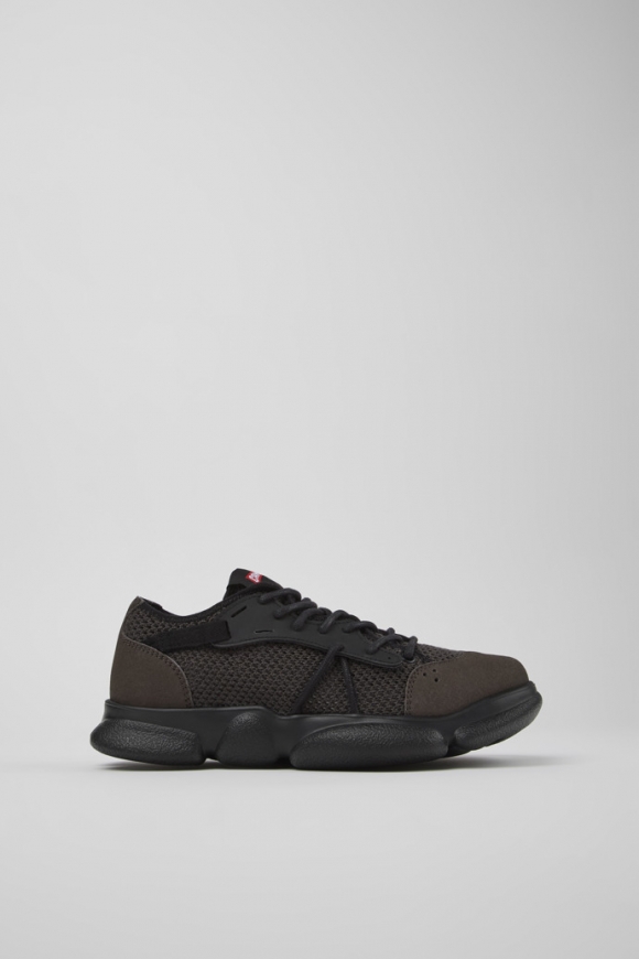 Camper Karst - Zapatillas grises y negras para mujer de TENCEL y MIRIUM