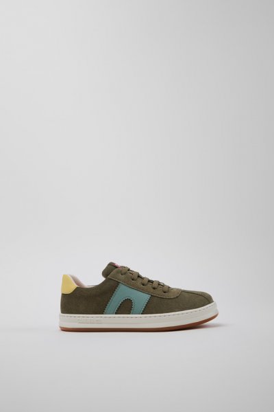 Camper Twins - Zapatillas infantiles multicolor de piel nobuk y piel.