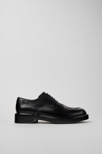 Camper Twins - Zapato de piel negro para hombre.