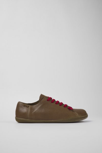 Camper Peu - Zapatilla beige de piel para hombre