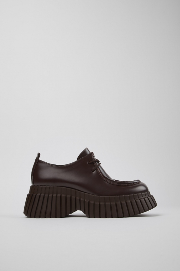 Camper BCN - Zapato marrón de piel para mujer