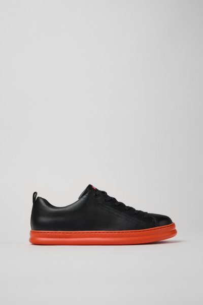Camper Runner - Zapatilla de piel negra para hombre