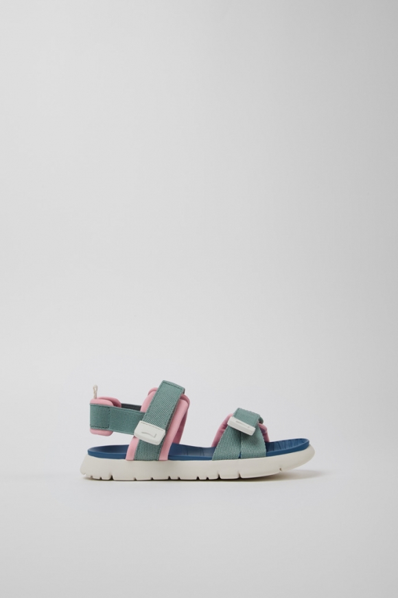 Camper Oruga - Sandalia textil infantil multicolor.