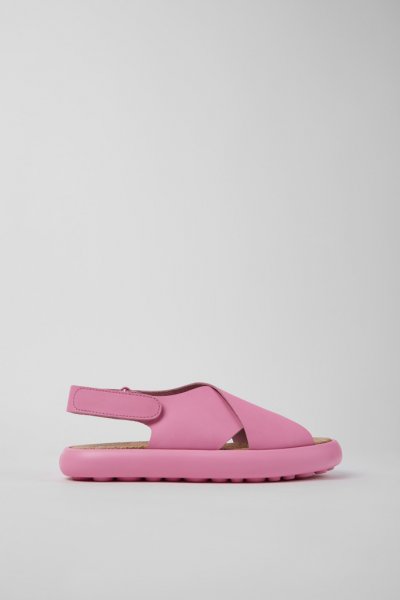 Camper Pelotas Flota - Piel rosa para mujer Sandalias