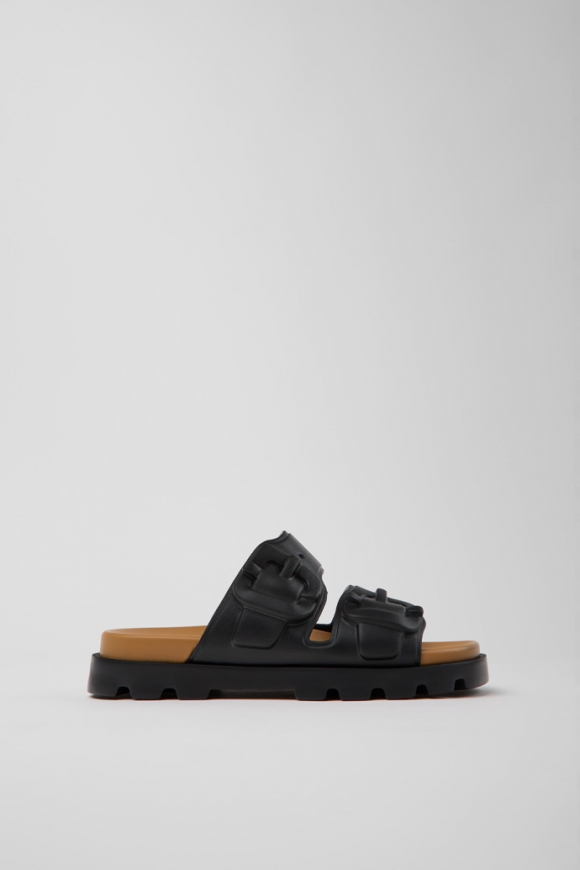 Camper Brutus Sandal - Sandalias negras de EVA para mujer.