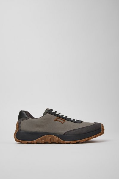 Camper Drift Trail - Zapatillas grises de textil y piel nobuk para hombre.