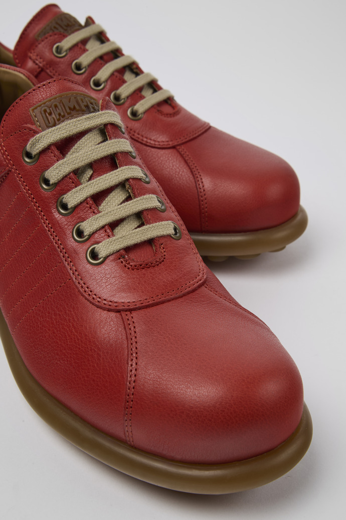 Camper Pelotas - Zapatilla Oxford roja de piel para hombre