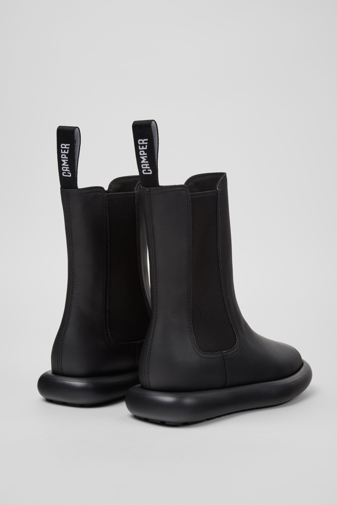 Camper Onda - Botines negros de piel para mujer.