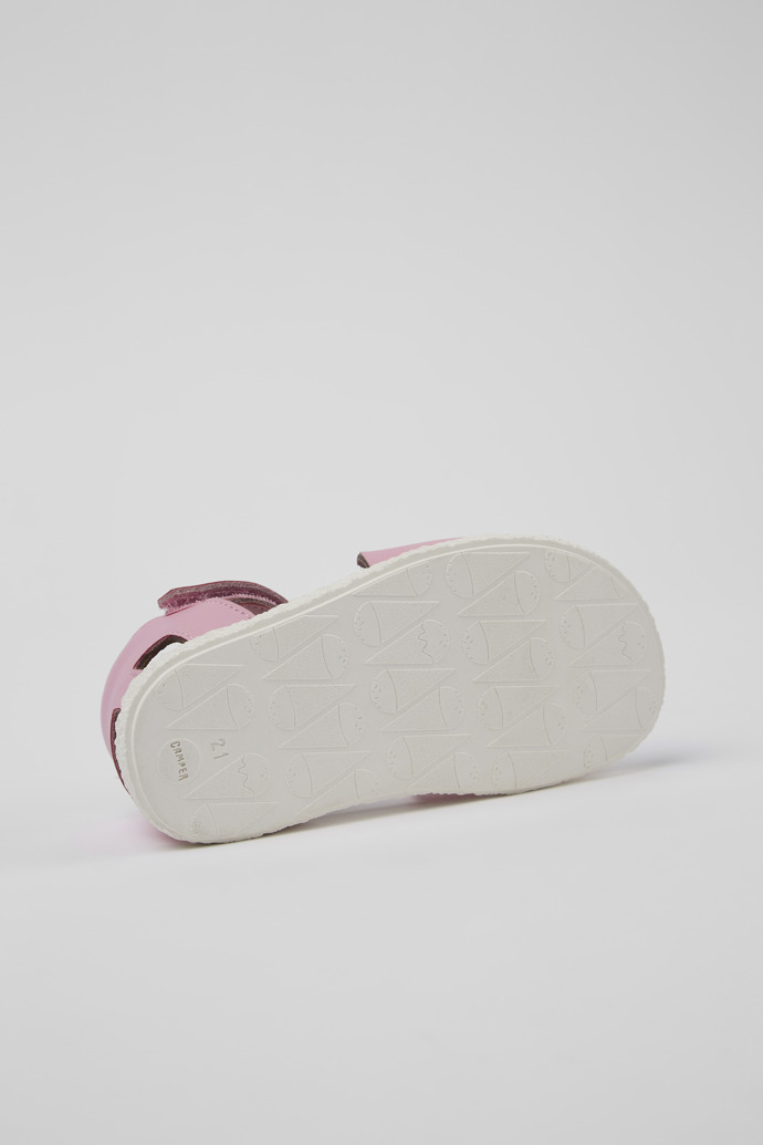 Camper Twins - Sandalias rosas de piel con doble tira