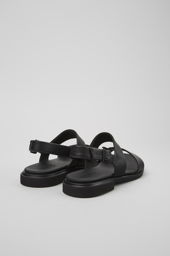 Camper Edy - Sandalias negras de piel para mujer