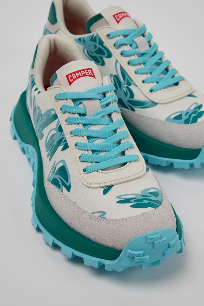 Camper Drift Trail VIBRAM - Zapatillas multicolor para mujer fabricadas con PET reciclado y piel nobuk.