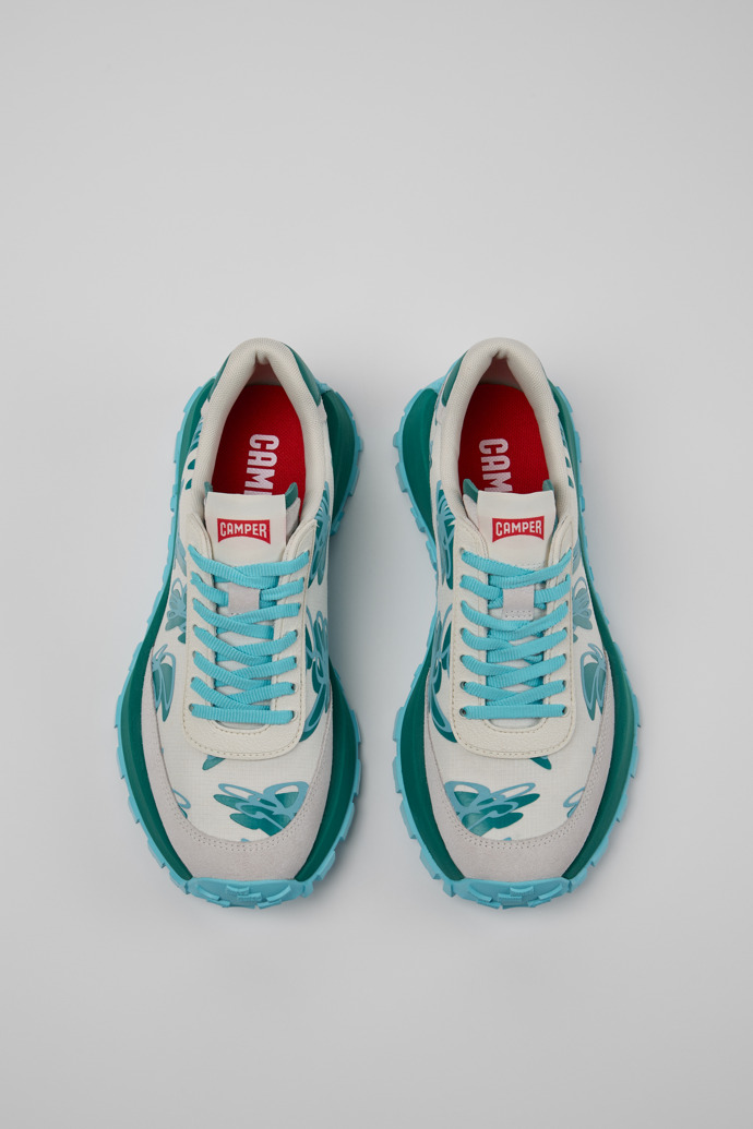 Camper Drift Trail VIBRAM - Zapatillas multicolor para mujer fabricadas con PET reciclado y piel nobuk.