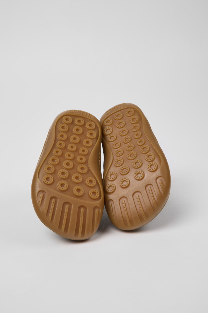 Camper Peu - Bota marrón de piel para niños