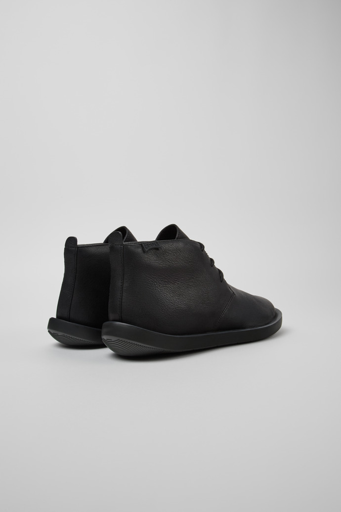 Camper Wagon - Botines negros de piel para hombre