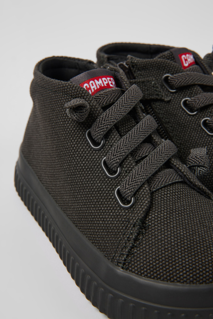 Camper Peu Roda - Zapatillas de tela para niños en gris oscuro
