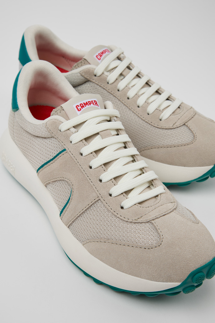 Camper Pelotas Athens - Zapatillas multicolor para mujer de PET reciclado y piel nobuk.