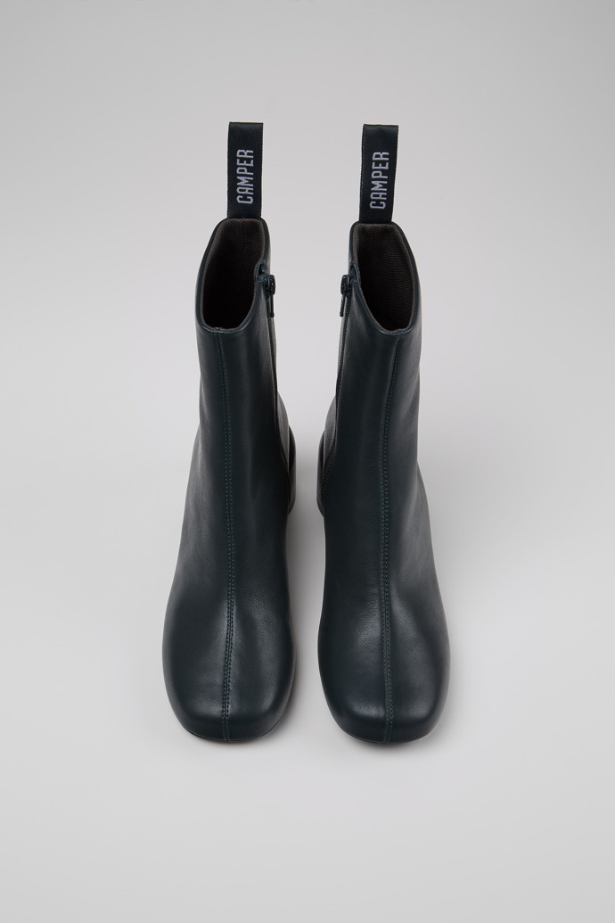 Camper Niki - Bota de piel verde para mujer