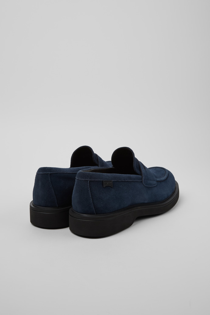 Camper Norman - Zapato azul de hombre de nobuk.