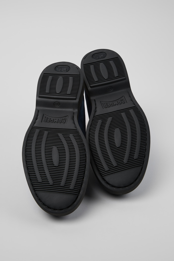 Camper Norman - Zapato azul de hombre de nobuk.