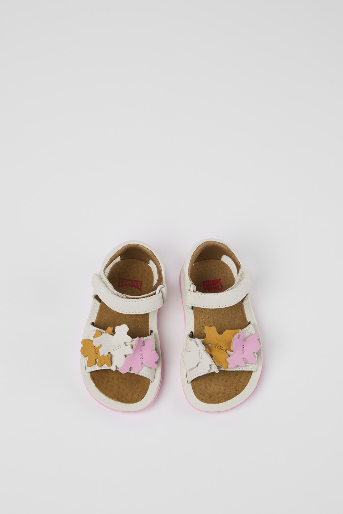 Camper Twins - Sandalias blancas de piel
