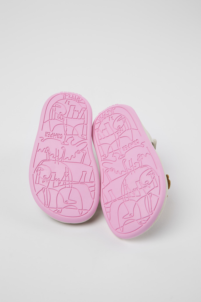 Camper Twins - Sandalias blancas de piel