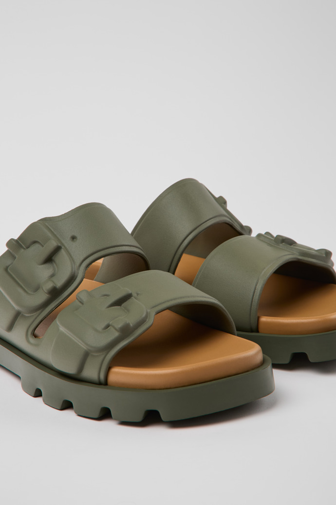 Camper Brutus Sandal - Sandalias verdes de EVA para mujer.
