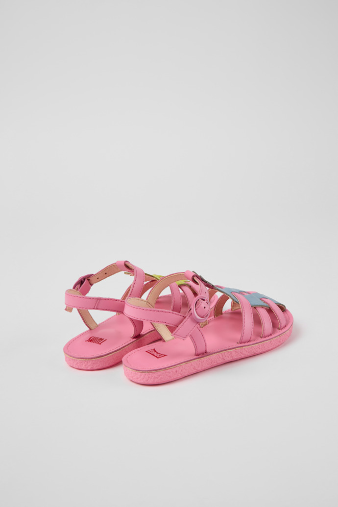 Camper Twins - Sandalias infantiles de piel multicolor.
