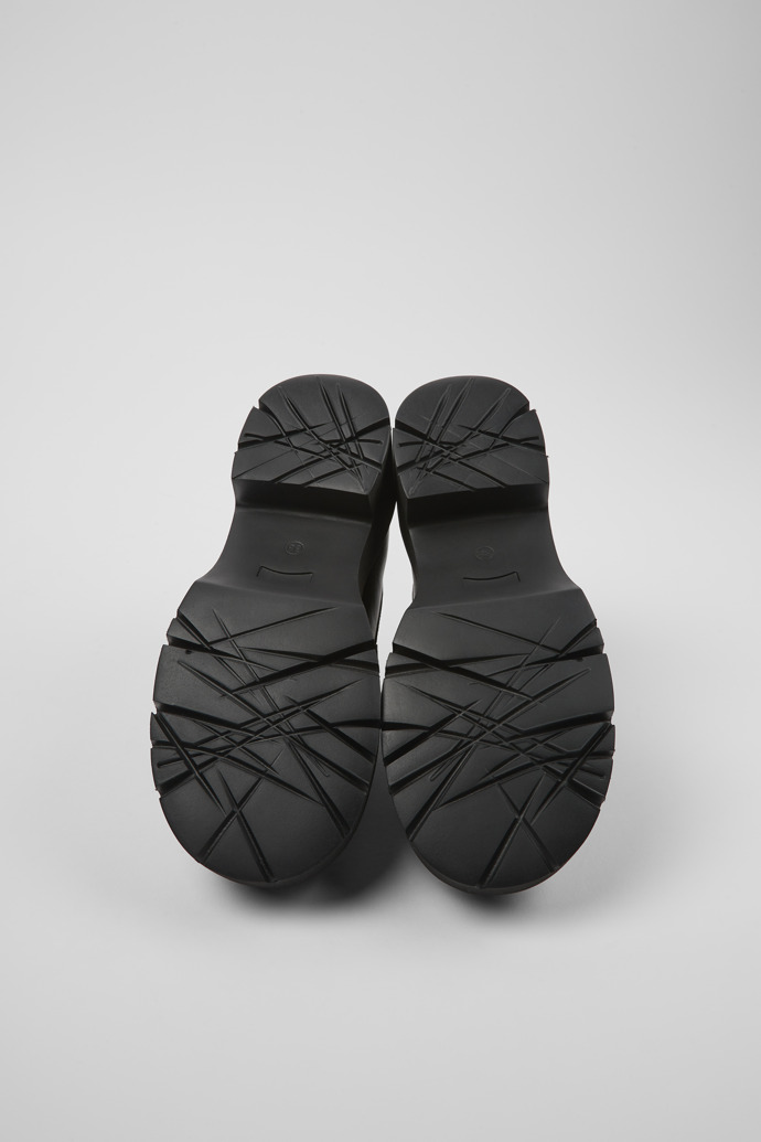 Camper Milah - Mocasín verde de piel para mujer