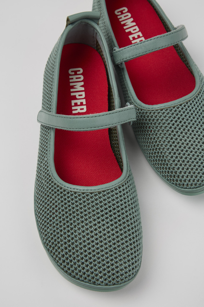 Camper Right - Mocasines verdes para mujer de TENCEL lyocell y piel.