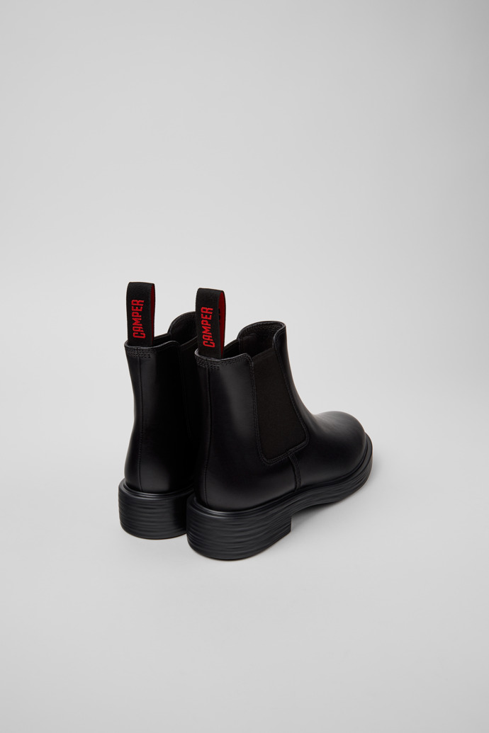 Camper Dean - Botines de piel negros para mujer.